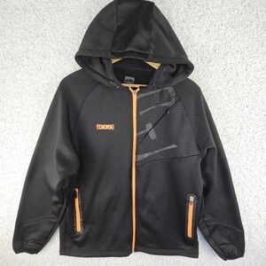 509 Tech Full Zip Jacket Men's Large Pockets Orange Black Thumbholes